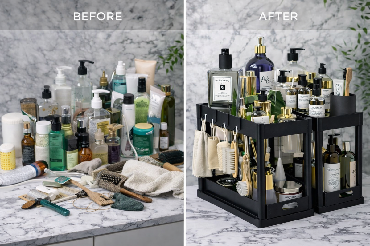 Before and after organizer